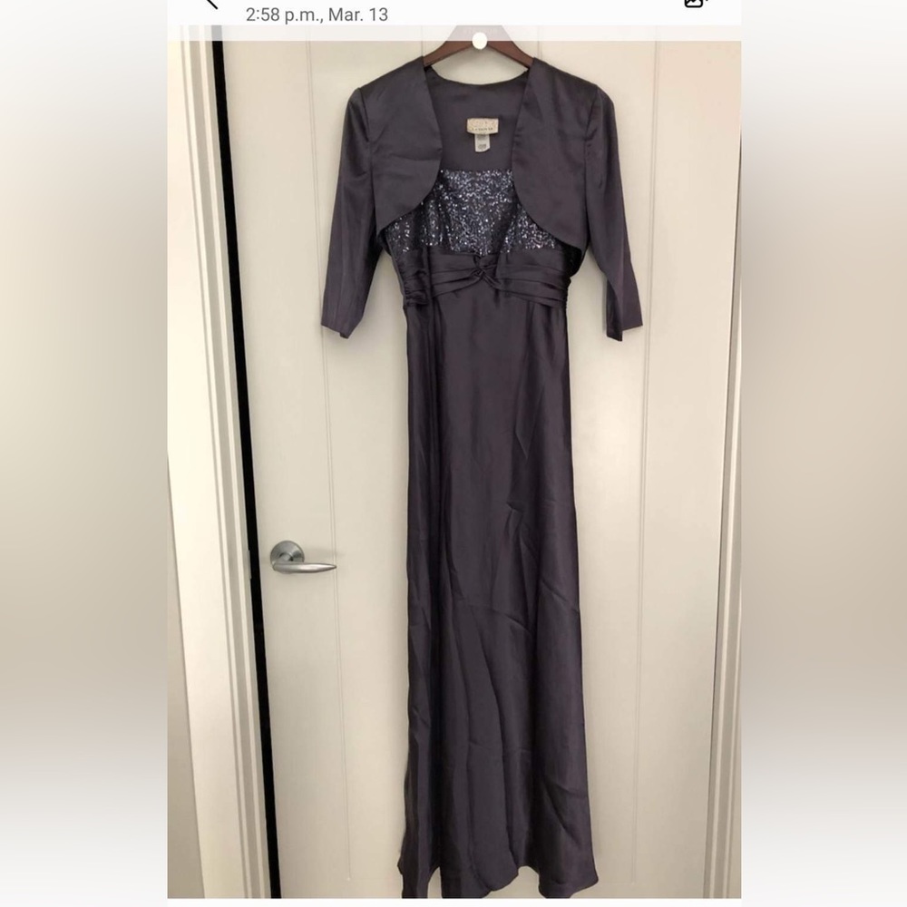 LENOVIA | Formal Casual Long Black Dress Small